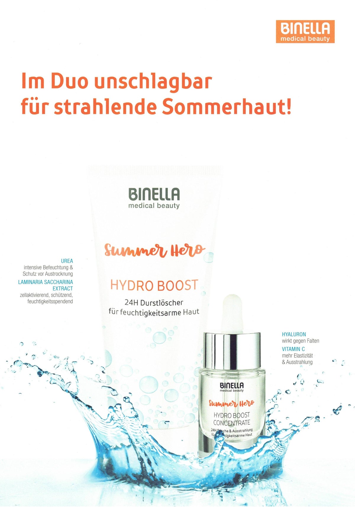 Binella Summer Hero Hydro Boost 24h Feuchtigkeitscreme 50 ml