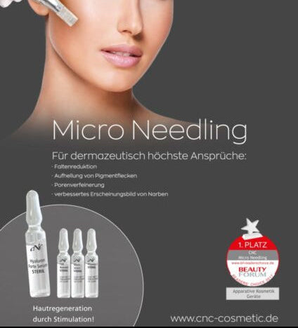 Professionelle Micro Needling Gesichtsbehandlung zur Reduktion von Falten, Narben und Pigmentflecken im Kosmetikstudio Venus in Geiselhöring