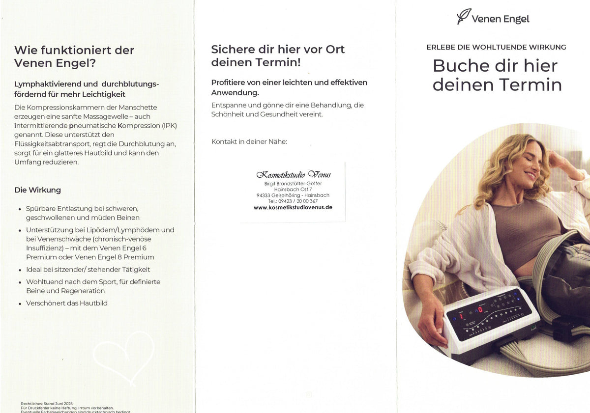 Venen Engel Premium – Apparative Lymphdrainage & Pressotherapie